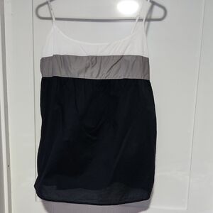 Banana Republic Black, Gray, and White Camisole